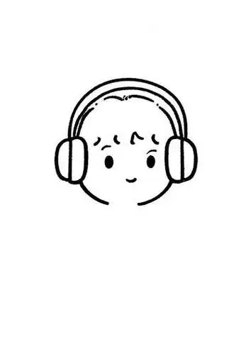 🎶听音乐简笔画🎵