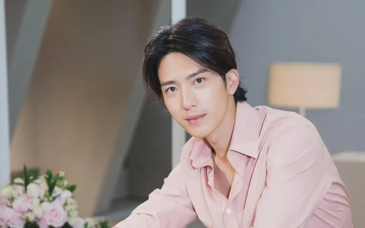 井柏然粉色衬衫帅气活动照桌面壁纸高清大图预览1920x1200_大陆明星