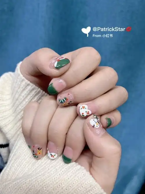 圣诞美甲超萌圣诞美甲