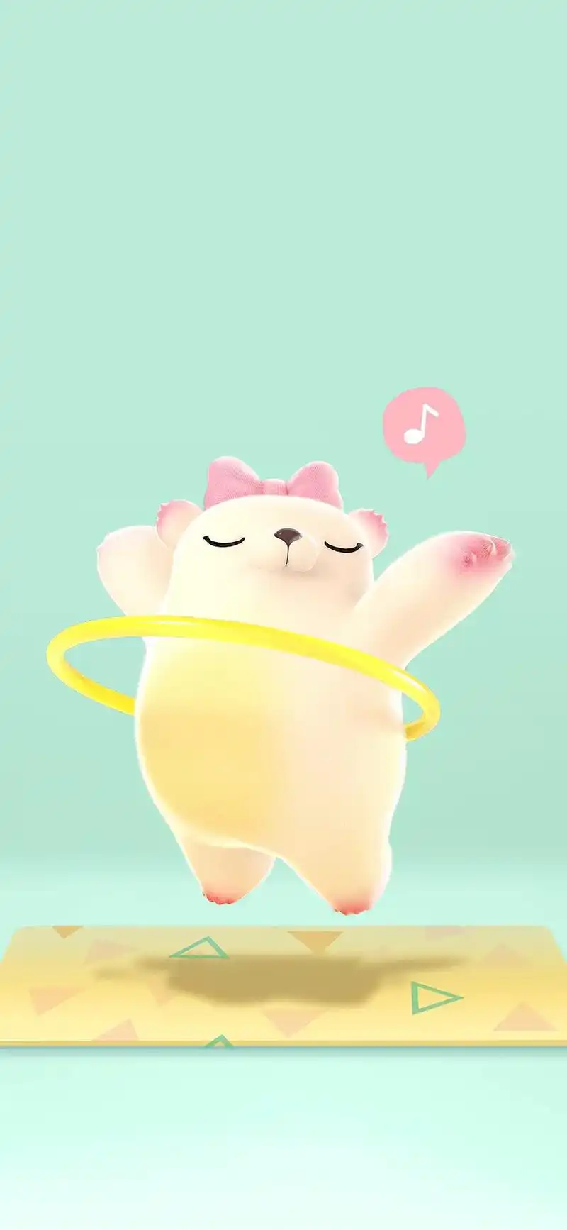 手机锁屏壁纸 #萌芽熊的小治愈 它可爱单纯,头顶长着一颗小 - 抖音