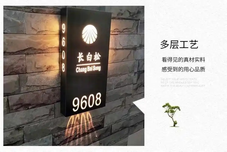 金属创意镂空投影灯箱让店铺装饰锦上添花