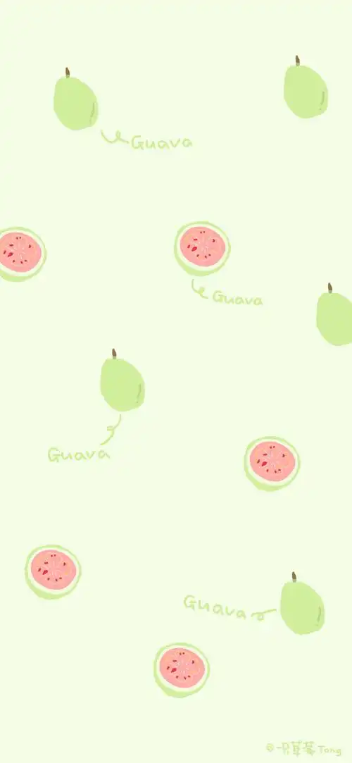 夏日水果 cr:一只草莓tong 渐变纯色/手绘壁纸/聊天背景/小清新i/s
