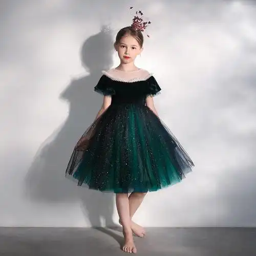 儿童礼服流光溢彩的小精灵公主裙