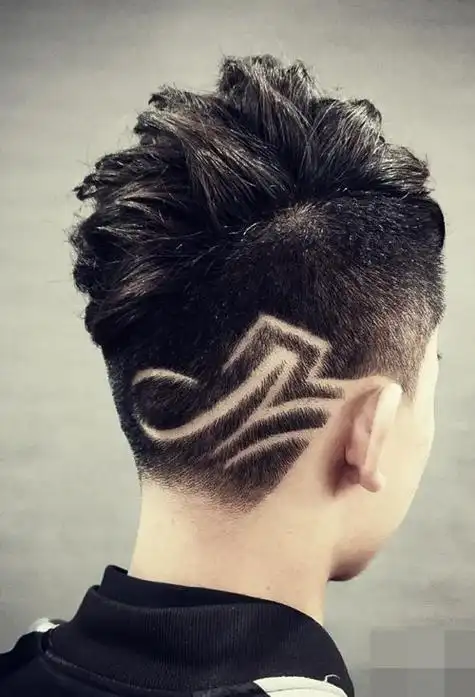 男士剃刀疤的短头发造型,短发图片,发型图片