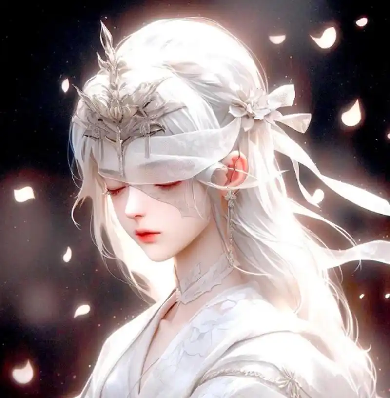 古风灯光画素材分享,白发77蒙眼这一组合王炸!