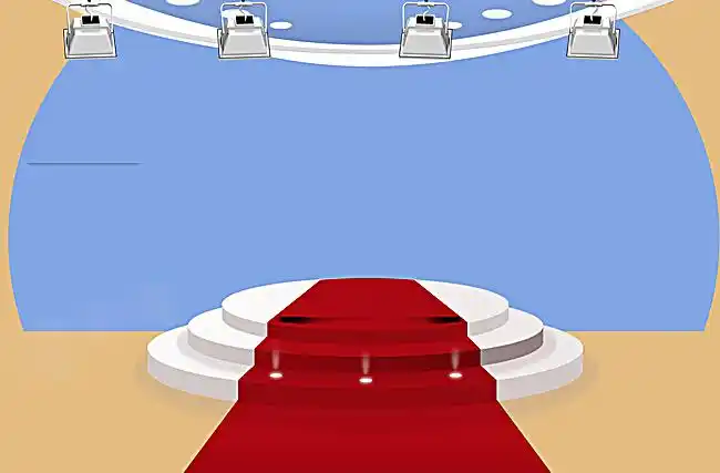 搜图123提供独家原创卡通舞台灯光光线地毯黄色背景素材下载,此素材