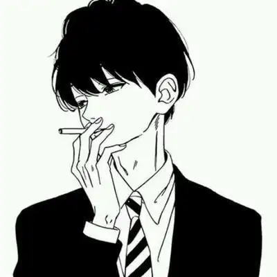 动漫头像抽烟