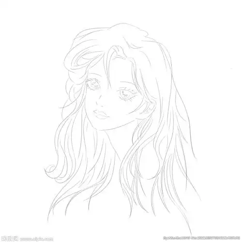 人物头像线稿设计图__动漫人物_动漫动画_设计图库_昵图网nipic.com