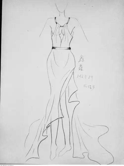 婚纱礼服简笔画教程第5页怎么绘画漂亮晚礼服的画法简笔画教程素描晚