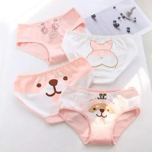 七色王国儿童内裤 七色王国女童内裤棉儿童三角棉短裤头平角裤9女孩小