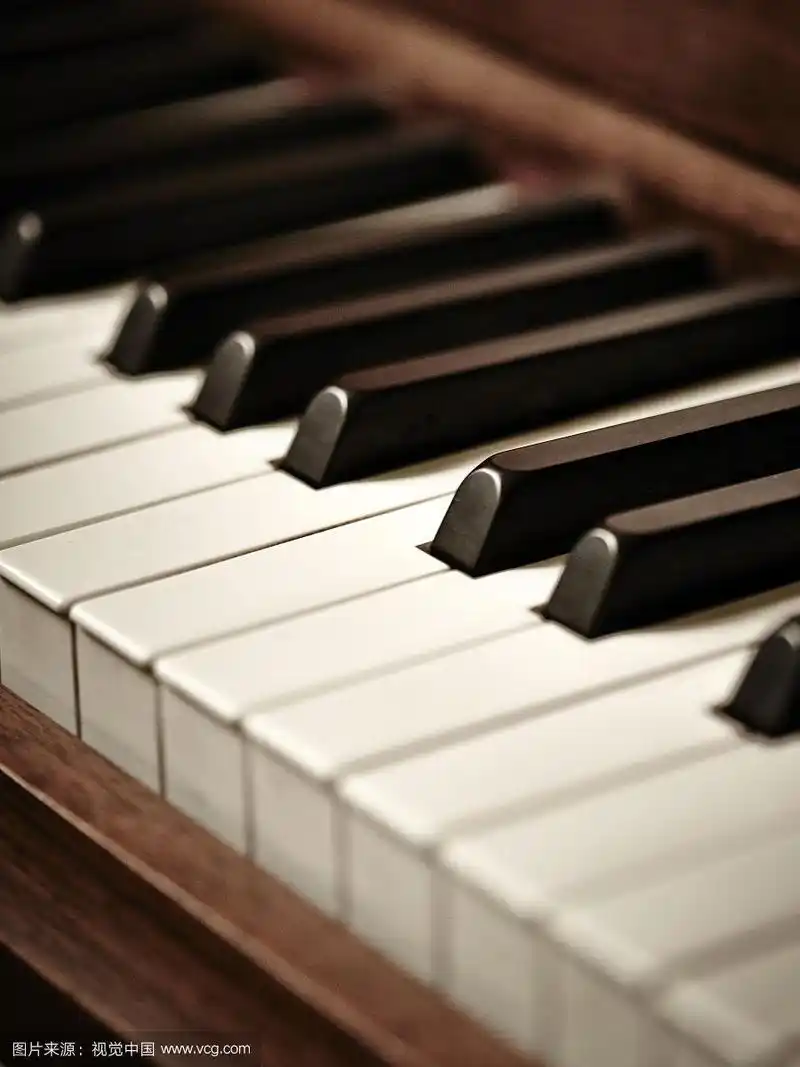 钢琴琴键摄影