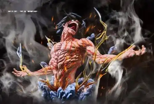 evo studio 进击的巨人 艾伦巨人半身雕像