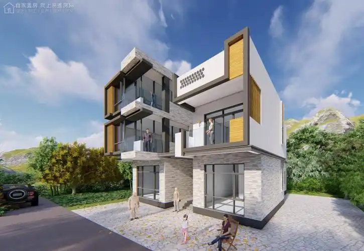 现代三层别墅设计图效果图