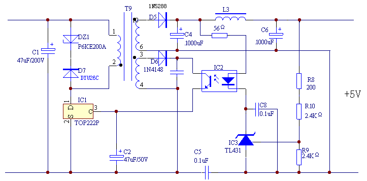 5v2a充电器电路图