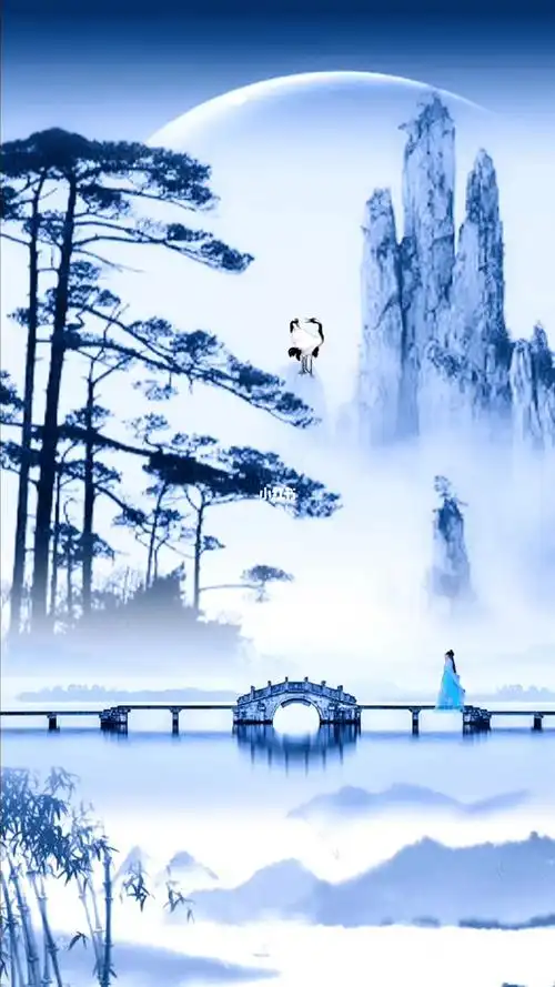 一花一世界一叶一追寻一曲一场叹一生为一人人间仙境古风壁纸