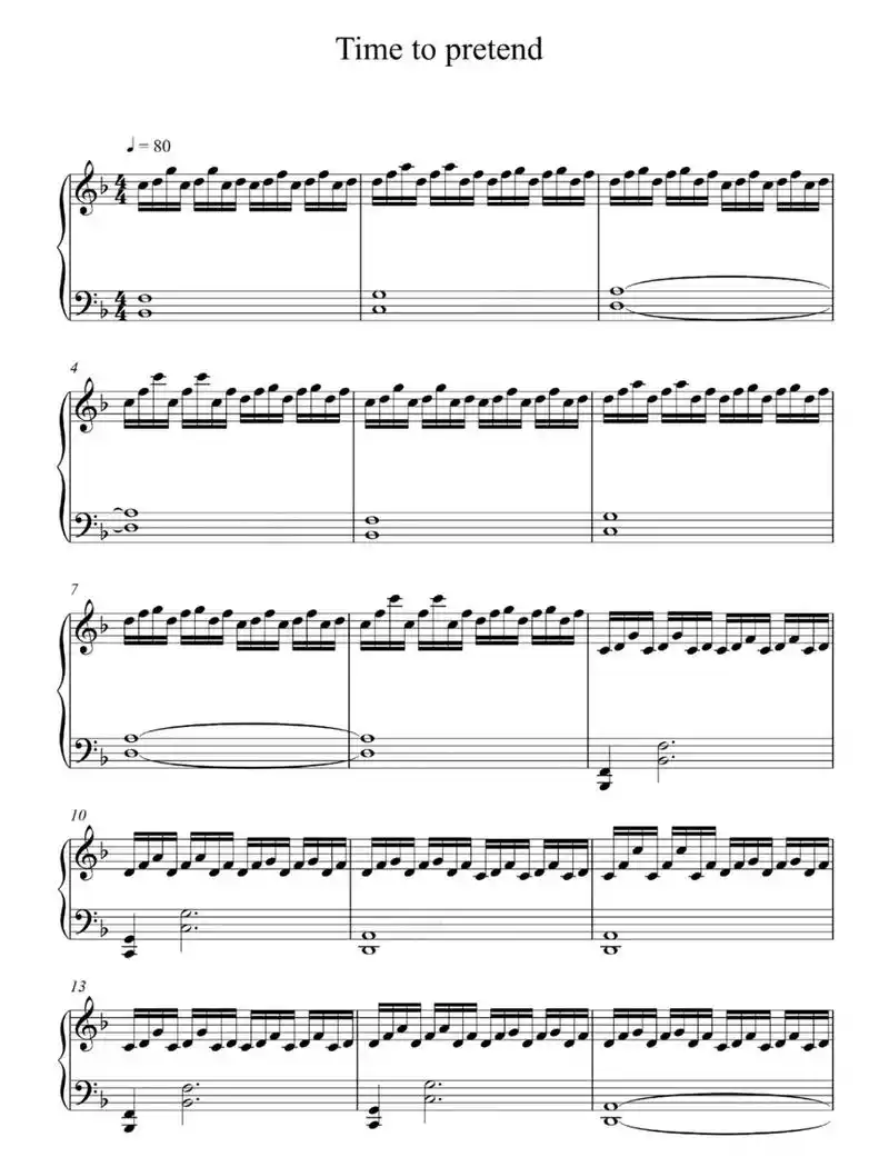 timetopretend #钢琴 #乐谱 #五线谱 - 抖音
