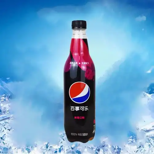 百事可乐pepsi树莓口味500ml12瓶碳酸汽水饮料