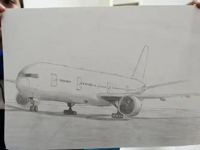 铅笔画(飞机)
