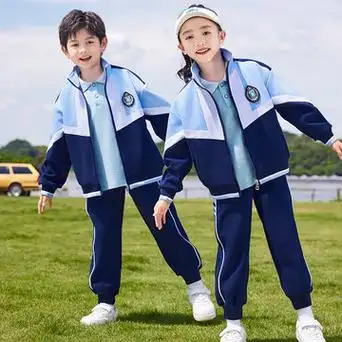 小学生校服三件套春秋儿童班服秋季运动会服装幼儿园园服英伦风套-阿
