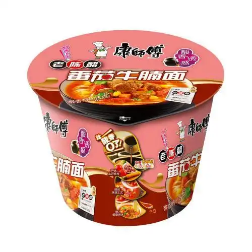 康师傅开心桶番茄牛腩面116g