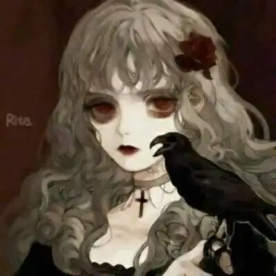 动漫女生血瞳邪魅头像 红眼睛动漫女生头像