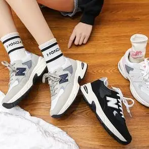 回力/飞跃女鞋老爹鞋2024春季新款爆款厚底增高小白鞋休闲运动鞋_爱购