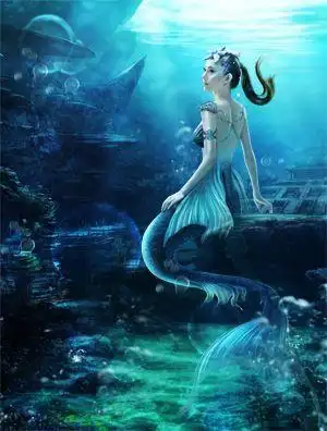 11:32:46影集 美人鱼 鱼尾服装 美女蛇妖精影集花瓣留念同采自www