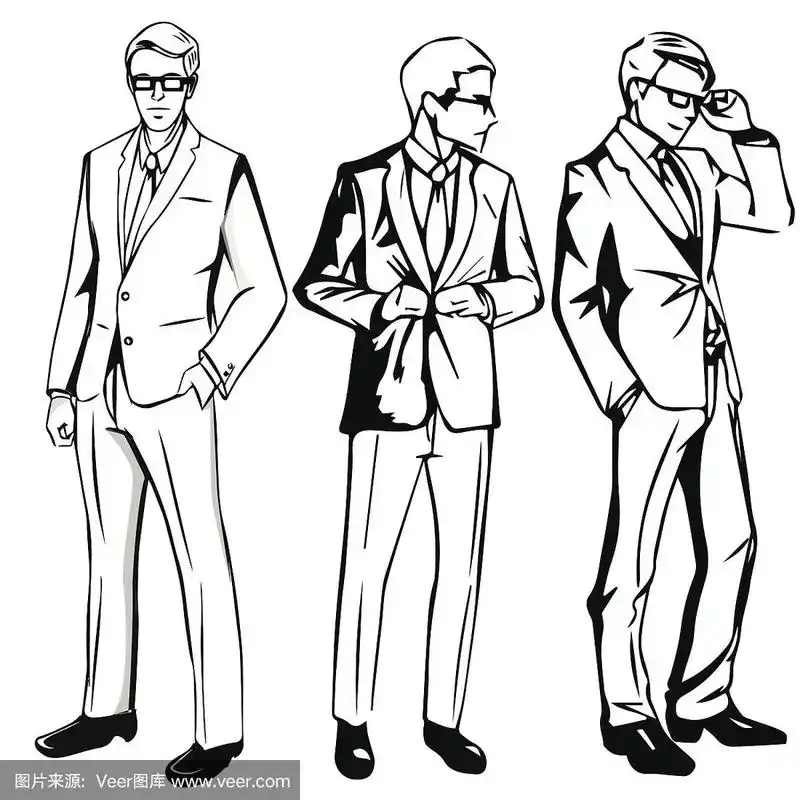 穿西装的男人