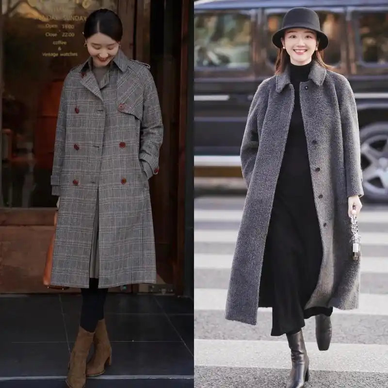 今年春天不妨试试用大衣搭配下面这几条裙子优雅高级还很有气质保证让