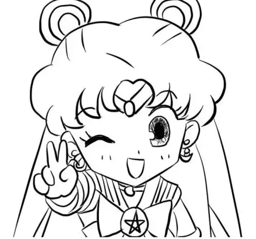 黑白线稿q版动漫线稿可可爱爱元旦期间又有事做啦