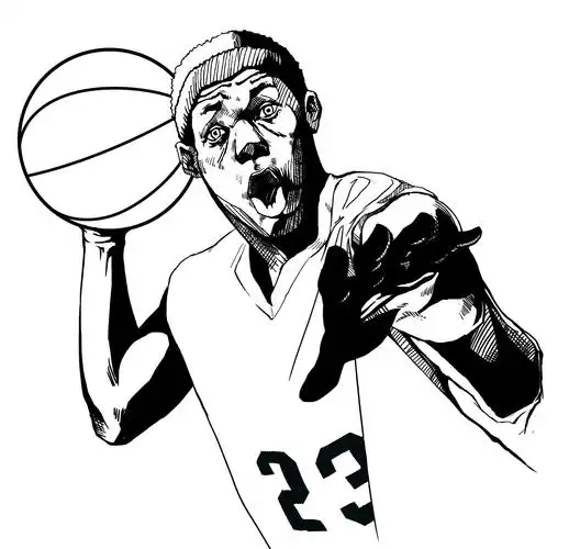 23号新秀——勒布朗 詹姆斯|插画|创作习作|lleeehiii - 原创作品