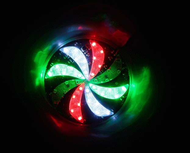 摩托车改装灯饰 电动车灯改装爆闪灯 led灯 风火轮灯 风车灯彩灯