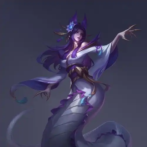 画了一张lol的蛇女