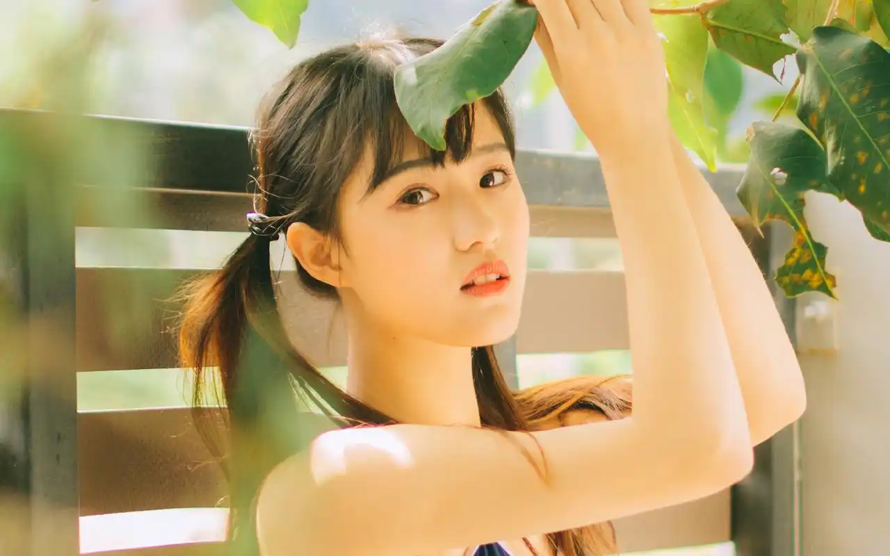可爱日系少女清新写真高清唯美桌面壁纸下载