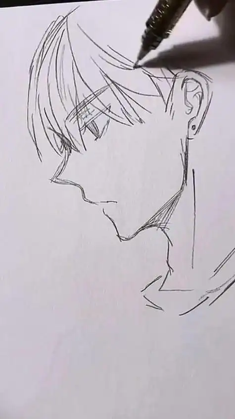 男孩侧脸简笔画帅气男生简笔画帅气男生简笔画全身画帅气男生简笔画