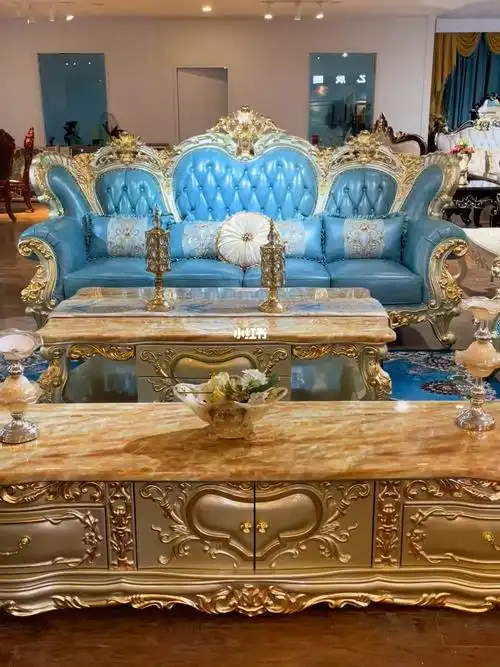 欧式豪华沙发124组合
