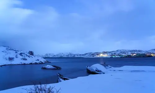 俄罗斯极光小镇捷里别尔卡——世界的尽头,是淡蓝色的童话