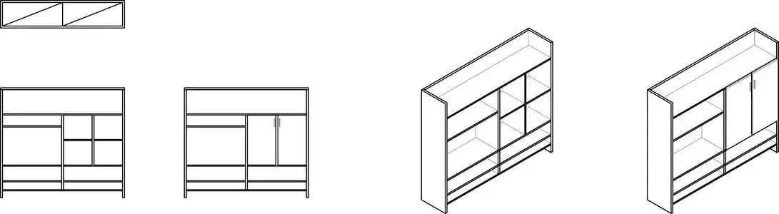 简笔画鞋柜的画法