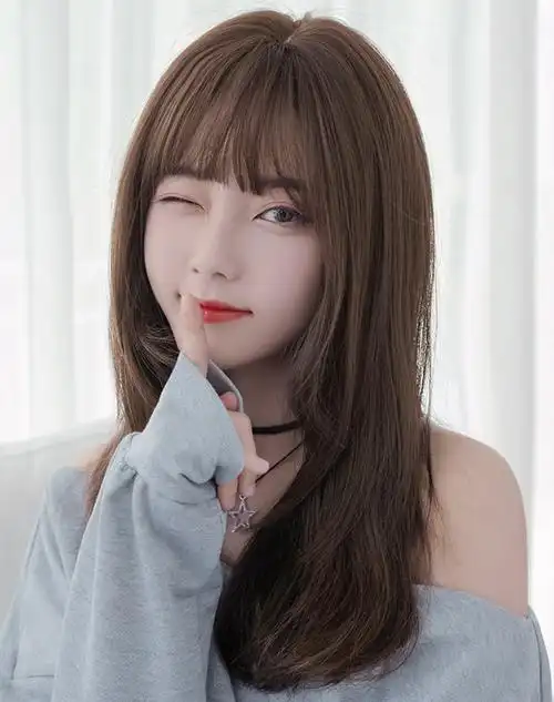 假刘海空气黑色