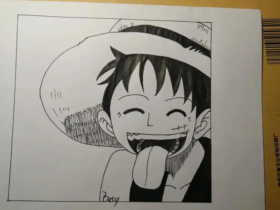 路飞#这个夏天 #海贼王 #路飞 #漫画 #简笔画 - 抖音