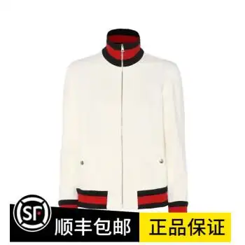 精品gucci古驰女士夹克棒球服现货白色xxs