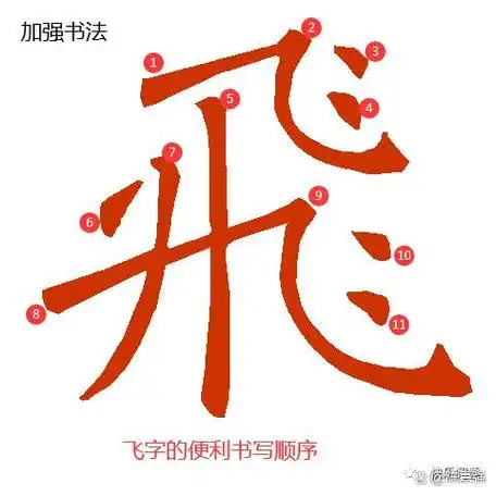 飞的笔顺笔画(飞的笔顺笔画顺序图片)