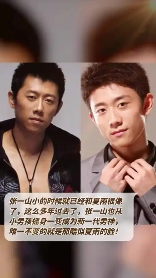 张一山小的时候就已经和夏雨很像了,这么多年过去了,张一山也从小男孩