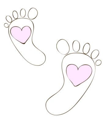 清新简笔画卡通脚丫