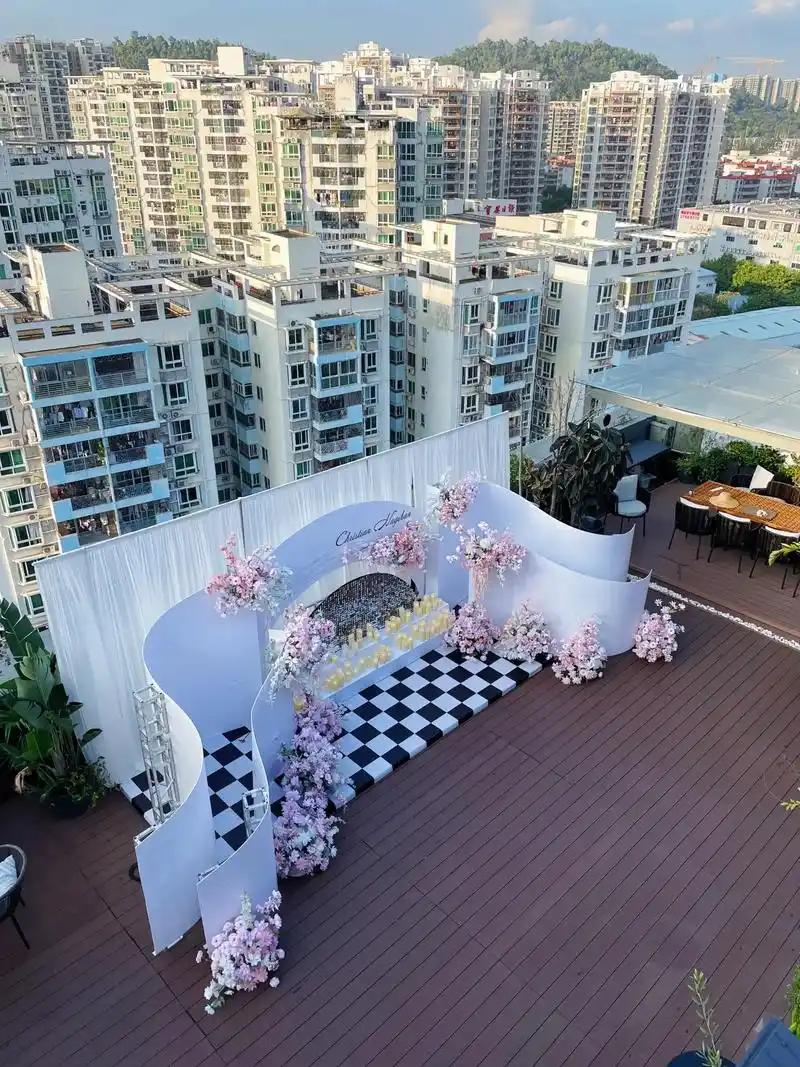 90%的婚礼人都不懂的舞台搭建方法.今天是户外婚礼搭建课程的 - 抖音