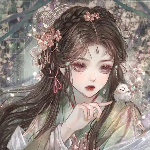 古风小众温柔系女头像二花心定有何人捻晕晕如娇靥