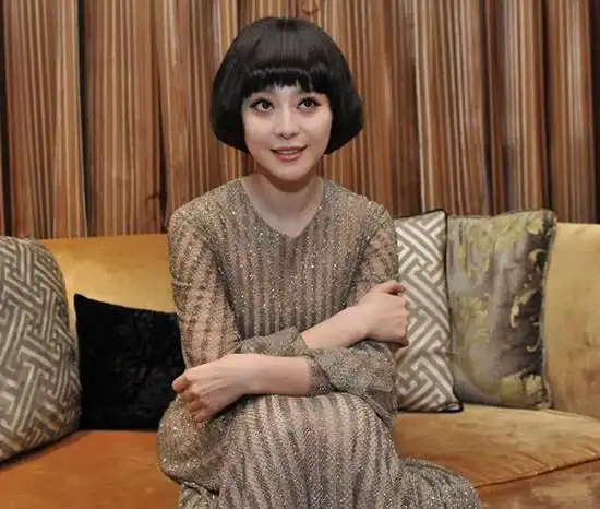 范冰冰最新短发造型 蘑菇头短发别样妩媚