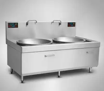 双头大功率商用电磁大炒炉双眼电磁大炒锅食堂大型电炒炉可定制批