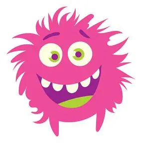 红毛怪外星人矢量图