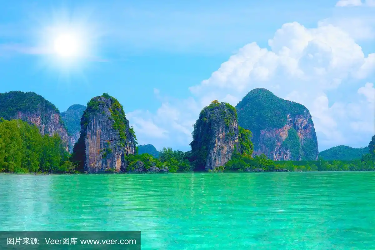 碧海蓝天,阳光普照